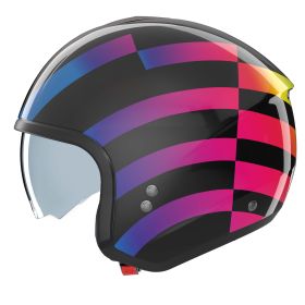 Casco jet urbano NOLAN N20-2 Policromo 345 nero multicolore