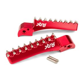 STR8 MX EVO CNC Beifahrerfußrasten Rot BETA RR 50