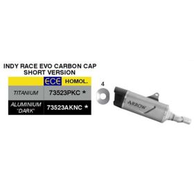 ARROW Indy Race EVO Kurzes Slip-On Auspuffsystem genehmigtes Titan für Honda FORZA 750