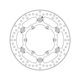 Disco freno flottante BREMBO 78B40848 serie oro acciaio inox D.270 spessore 3mm 6 fori