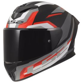 Casco integrale LS2 FF820 RAPID III HYPER nero rosso