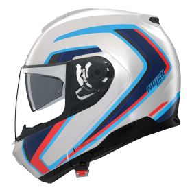 NOLAN N100-6 Radiante Modularer Helm 358 weiß blau rot