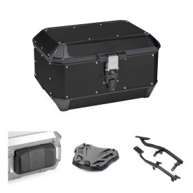 GIVI TREKKER ALASKA schwarz 56L Topcase-Kit für KAWASAKI Z900