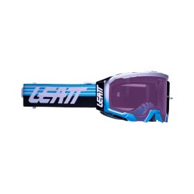 Masque cross LEATT Velocity 5.5 Iriz Aqua bleu lentille violette 78%