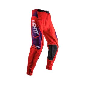 Pantalon moto LEATT Moto 4.5 Sunburn rouge violet légers et respirants
