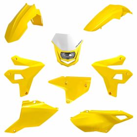 POLISPORT 8 Verkleidungskit Gelb für Suzuki DR-Z