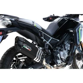 GPR Hyper Sonic Black Titanium Slip-On Renn-Auspuff für Cf Moto 450 MT E5+