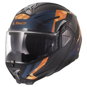 Casco modulare LS2 FF910 ADVANT II GLIDE nero arancio