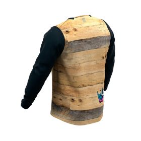 Maglia MTB LEATT Gravity 3.0 maniche lunghe marrone legno tessuto IceYarn