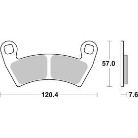 BREMBO SD 07PO10SD Plaquettes de frein sinterisées Off-Road pour POLARIS