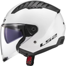 Casco Jet LS2 OF600 COPTER II Solid Bianco Lucido