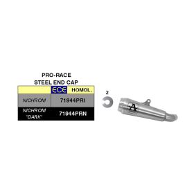 Marmitta slip-on ARROW pro-race nichrom per Benelli Leoncino 800