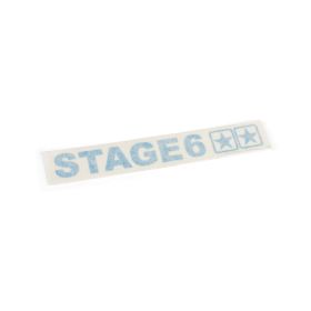 Klebeetikett Schriftzug Logo STAGE6 110 x 33 mm Blau