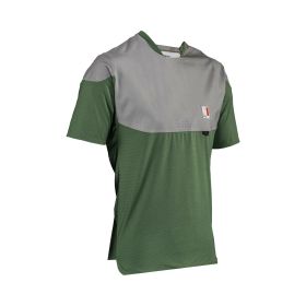 LEATT All-Mountain 3.0 MTB Shirt Spinatgrün IceYarn UPF 50+ Atmungsaktiv