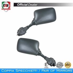 Coppia specchietti carena omologati FAR 0803/0804 neri