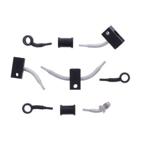 JMP 4 Bremsleitung Kit HBF-2023-V-MBK Schwarz für Honda CBR 1000