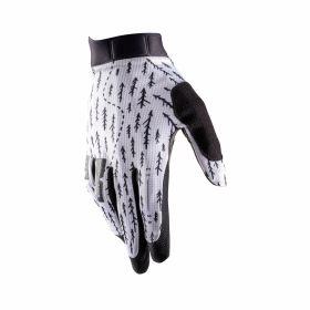 LEATT 1.0 GripR MTB Gloves White MicronGrip Palm Touchscreen Compatible