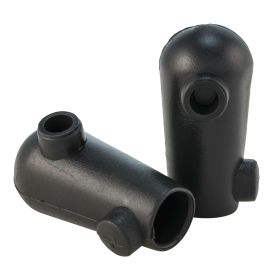 Scarpette cavalletto FA ITALIA D.20mm in gomma nero per Vespa 50 R/Special