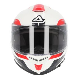 Integralhelm ACERBIS Krapon 22.06 Weiß, Rot, Schwarz glänzend