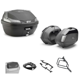 Kit GIVI bauletto BLADE TECH valigia V35 TECH nero fumè 37/35L per YAMAHA