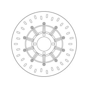 BREMBO 68B407D2 Disque de Frein Fixe Série Or Acier Inox D.285 Épaisseur 4mm 4 Trous BMW