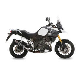 MIVV Oval Black Slip-on Auspuff mit Carbon-Endkappe genehmigt für SUZUKI V-Strom 1000