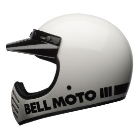 BELL Moto-3 Classic Dual road enduro helmet glossy white