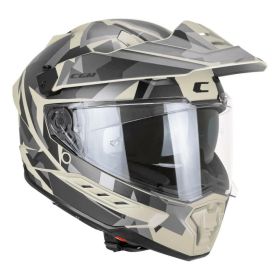 Casco enduro CGM 366R DUAL DIRT nero beige opaco