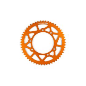 Kit catena Stage 6 13x53 420 alu cnc arancio per Derbi Senda X-treme