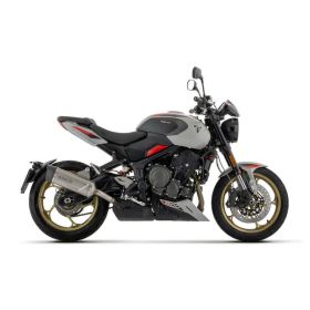 ARROW Slip-On Auspuff genehmigt Indy Race EVO Titan Carbon Kappe für Triumph TRIDENT 800