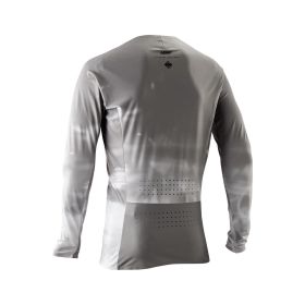 Maglia tecnica MTB LEATT Gravity 5.0 grigio granito ventilata UPF 50