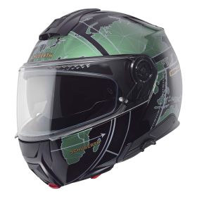 SCHUBERTH C5 Globe Flip-up helmet green black