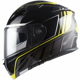 Modular Helmet MPH RAPTOR Graph Black Titanium Yellow