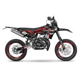Kit grafiche Stage6 rosso/nero per Sherco Sm-r 50 dopo il 2018