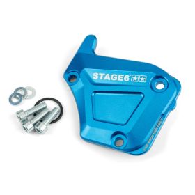 Coperchio pompa olio STAGE6 alu blu DERBI