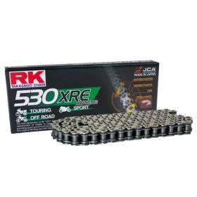 RK XW-Ring XRE Offene Kette 108 Glieder 530 Grau Nietverschluss