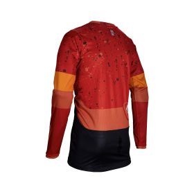 Maillot motocross LEATT Moto 4.5 Enduro Burn rouge filet élastique