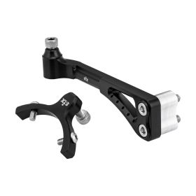 Universelles schwarz eloxiertes Lenkerdämpfer-Montageset S6X für Vespa 50/125