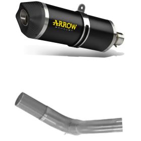 ARROW Race-Tech Slip-On Muffler dark aluminum carby cap and fitting for BENELLI trk 502