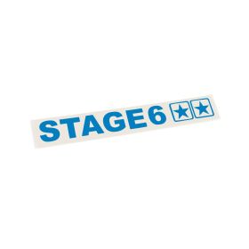 Klebeetikett Schriftzug Logo STAGE6 110 x 33 mm Blau