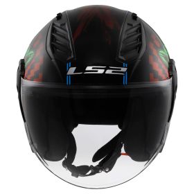 Casque Jet LS2 OF616 AIRFLOW II Happy Dreams Noir Brillant