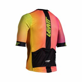 LEATT Endurance 6.0 MTB Trikot Neonpink Atmungsaktiv UPF 50+ 3 Cargo-Taschen
