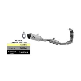 Marmitta completa ARROW racing Veloce titanio per Triumph Daytona 660