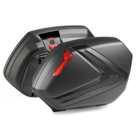 Kit valises latérales GIVI V37NN carbon rouge pour SUZUKI V-Strom 1050 / XT / SE