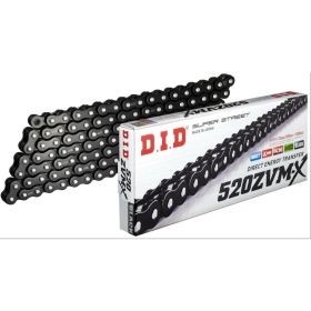 DID X-Ring ZVMX Open Chain 100 Links 520 Black Rivet Closure