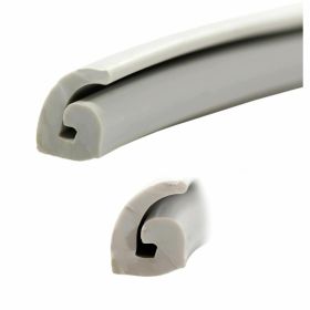 Stirsce listello pedana ARIETE in gomma 3000x10mm grigio 7032
