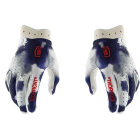 100% ITRACK Blue/White Motocross Gloves