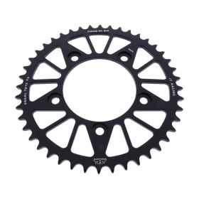 Roue dentée en aluminium noire 520 à 44 dents pour Ducati