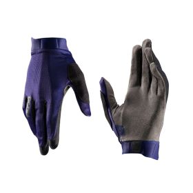 LEATT 1.0 GripR MTB Gloves Galaxy Blue MicronGrip Palm Touchscreen Compatible