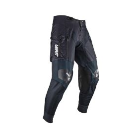 Pantalon moto LEATT Moto 4.5 Enduro noir gris résistants et renforcés